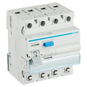 Hager FI-Schutzschalter CDS440D Typ A 4-polig 40A 30mA