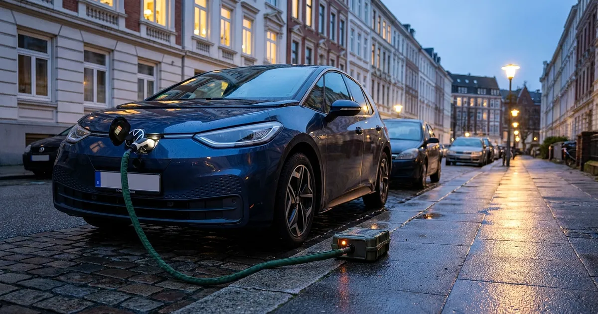 Wallbox ohne Garage? E-Auto laden mit Starkstrom ohne Wallbox