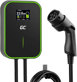 Green Cell EV Wallbox Charging Station GC PowerBox 22 kW + Mobile Charger GC PowerCable 3.6 kW for Electric Cars, Electric Vehicle