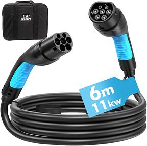 EVDANCE Typ 2 Ladekabel 11kW 16A 6m 3-Phasig, IP65
